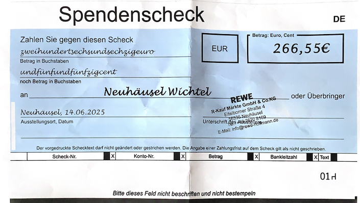 Rewe – Pfandspenden Payday