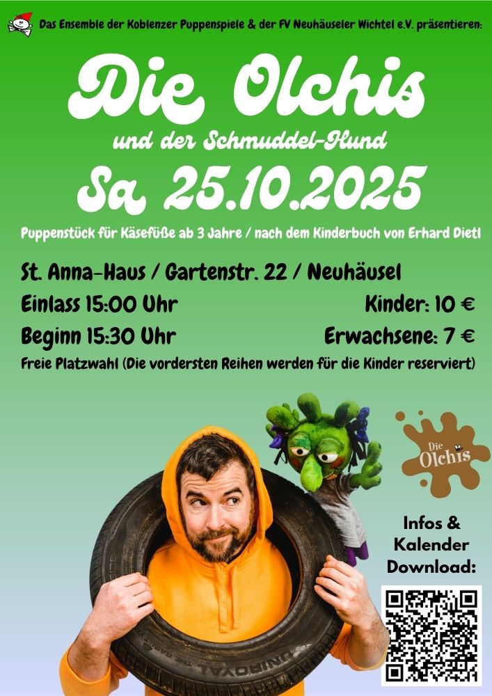 AUSVERKAUFT: Die Olchies - Puppentheater